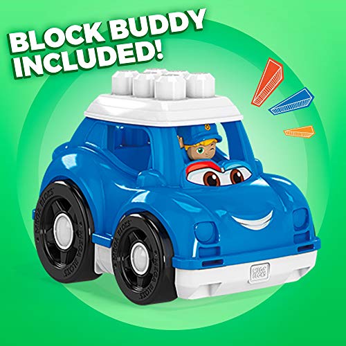 Mega Bloks Coche de Policia, juguete de construcción para niños + 1 año (Mattel GCX08)