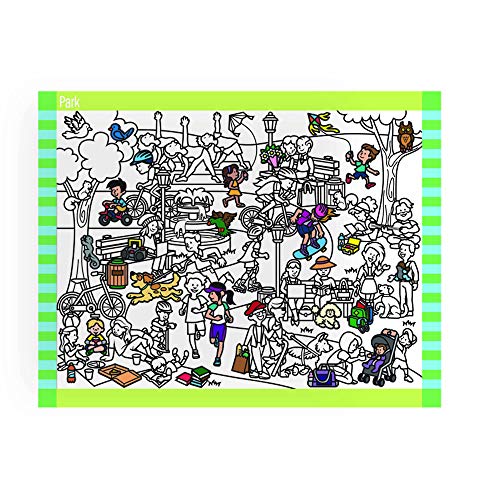 Melissa & Doug Melissa&Doug Busca y Encuentra en la Ciudad-Bloc para Jugar con Pegatinas y para Colorear | Libro de Actividades para niños | 4+ Anni, Multicolor 40150