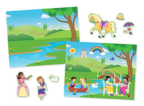 Melissa & Doug- Reusable Sticker Pad Princess Castle Almohadilla Adhesiva Reutilizable, Multicolor (4306)