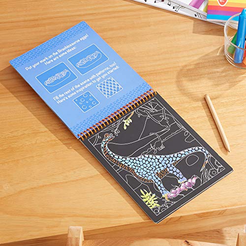 Melissa & Doug Scratch Art-Dinosaur Libros de Actividades 3+ Regalo para niño o niña