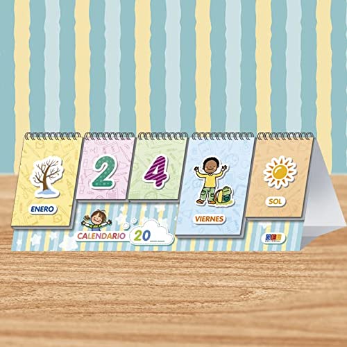 Mi primer Calendario: Aprendo Días y meses Junto con estaciones y Tiempo | Educación Infantil (Material de aula educación infantil)