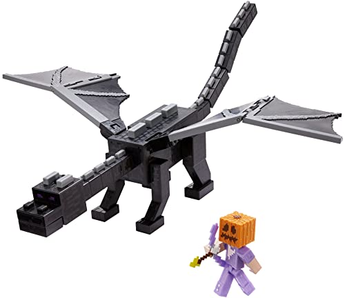 Minecraft Dragón de Ender definitivo Dragón de juguete con luces y sonidos, incluye 1 figura con accesorios Mattel GYR76