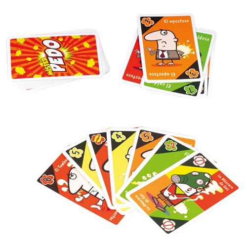 Míster Pedo, Juegos de cartas Explosivos, juego de mesa para niños 8 años o más, Imita Los Pedos Más Apestosos, Dinámico y Divertido