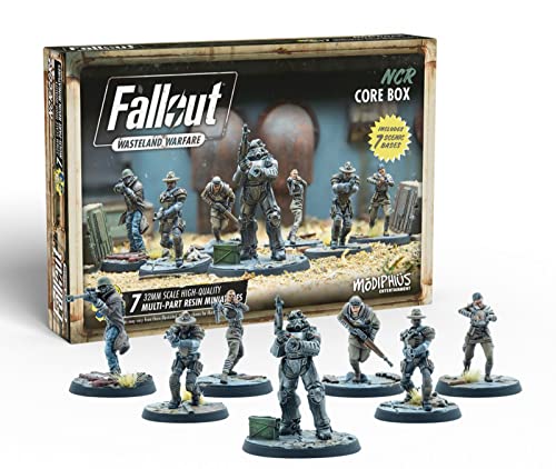 Modiphius Entertainment- Fallout-Wasteland Warfare-NCR Core Box Juego de miniaturas, Multicolor (MUH052145)