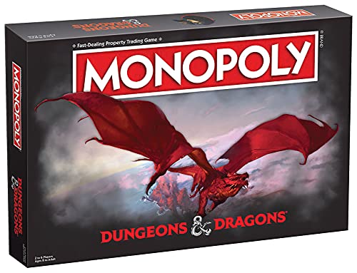 Monopoly Dungeons & Dragons | Monopolio de colección con ubicaciones familiares y monstruos icónicos del universo D & D