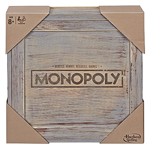 Monopoly Edición Vintage, Juego de Mesa Hasbro Gaming, versión Francesa
