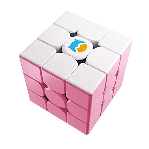 Monster Go 3x3 Nube, White & Pink Cubo de Entrenamiento, Juguetes para Niños Principiantes