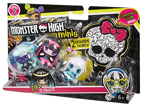 Monster High MINIS 3 Pack - Twyla Draculaura Frankie Stein Season 2 Figures