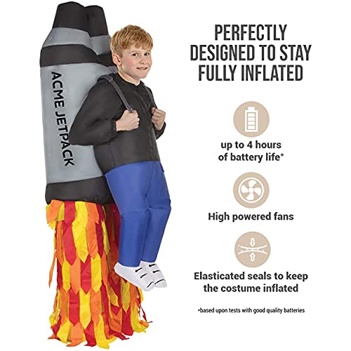 Morph Divertido Disfraz Inflable Jetpack Niños - Una talla le queda a la mayoría , color/modelo surtido