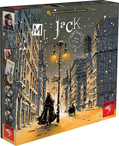 Mr Jack New York - Edición revisada - Hurrican - Juego de investigación (2 jugadores)