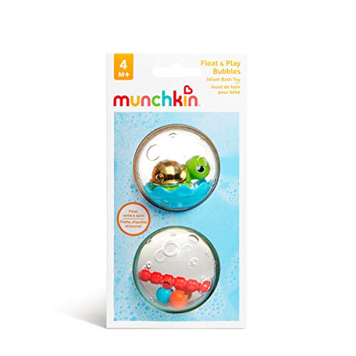 Munchkin juguete de baño flota y juega con burbujas, pack de 2, modelo surtido