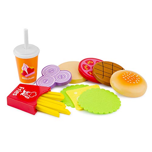 New Classic Toys Toys-10594 Fast Food Set, Multicolore Color (10594)