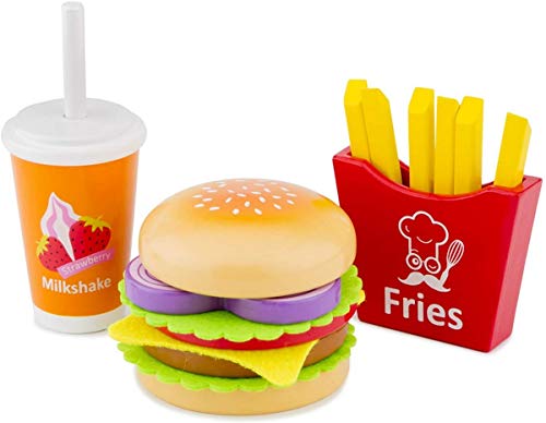 New Classic Toys Toys-10594 Fast Food Set, Multicolore Color (10594)