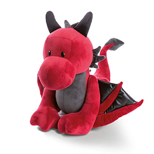 NICI- Peluche de pie dragón Eldor 20cm, Color Rojo, 20 cm (46712)