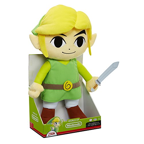 Nintendo Zelda Plush - Figura de Toon Link (50 cm), Color Verde y Amarillo