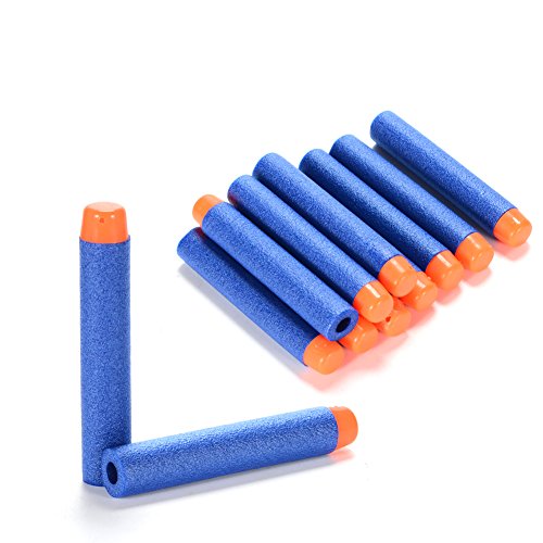 NIWWIN 100 Unids 7.2cm Relleno Foam Darts Bullet para Nerf N-strike Elite Series Blasters Kid Nerf Toy Gun Paquete de recarga Azul