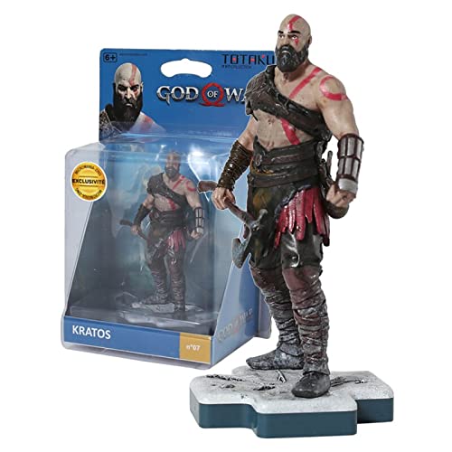 Nmomoytu Figura de PVC de God of War Kratos Atreus modelo coleccionable de juguete