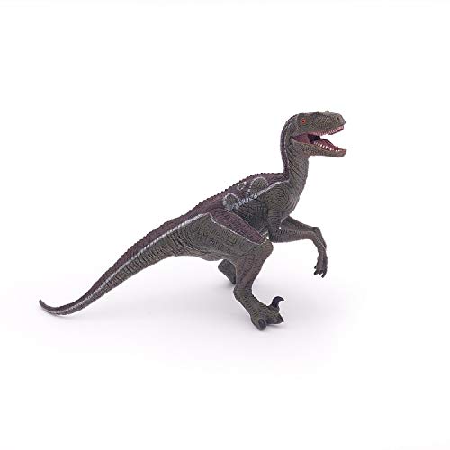 Papo- Figura Dinosaurio Velociraptor 7X9,8X9,5CM, Multicolor, 17 cm Lang (55023)