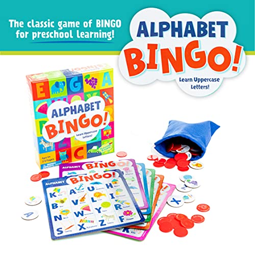 Peaceable Kingdom Alfabeto Bingo Juego de Aprendizaje de Letras para Niños