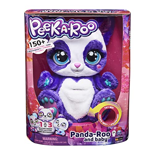 Peek-A-Roo Juguete de Peluche Interactivo Panda-Roo con bebé Misterioso y más de 150 Sonidos y acciones, Juguetes para niños para niñas de 5 años o más (6060420)