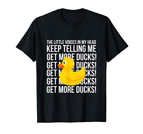 Pequeñas voces conseguir más divertido pato patos de goma Camiseta