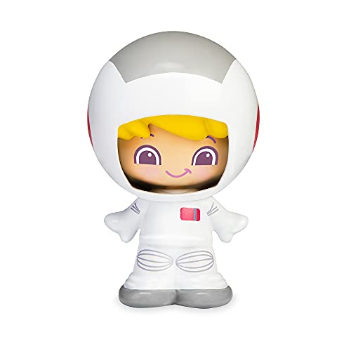 Pinypon - My First, Figura Astronauta, con traje espacial y casco blancos, con 3 caras diferentes y cuerpo intercambiable, para estimular el juego de peques a partir de 1 año, FAMOSA (700016629)