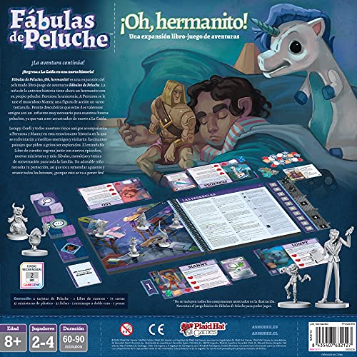 PlaidHat Games Fábulas de Peluche Oh, hermanito, Juego de Mesa en Español (Asmodee PH2201ES)