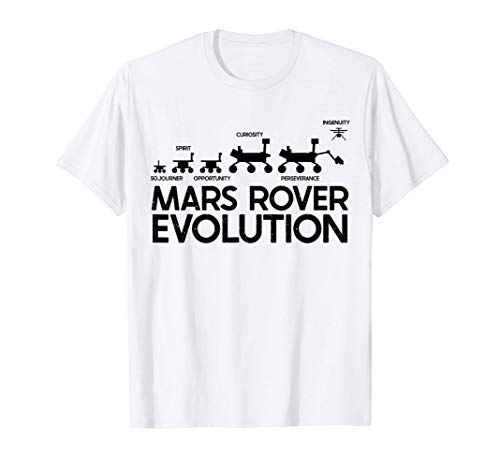 Planet Mars Perseverance Rover Ingenuity Helicopter Drone Camiseta