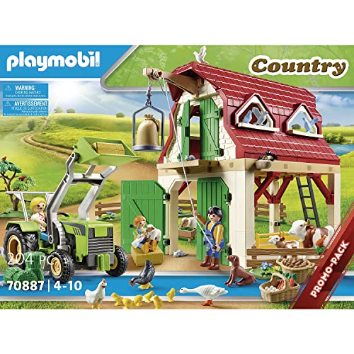 PLAYMOBIL Country 70887 Granja con cría de animales, Juguete para niños a partir de 4 años