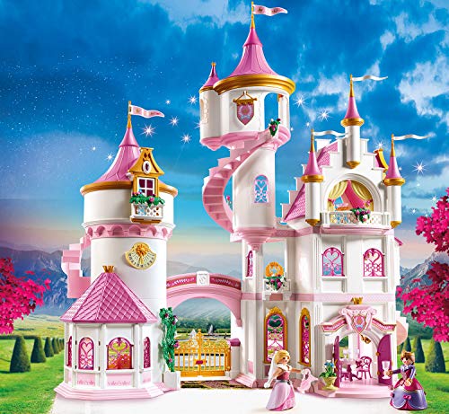 PLAYMOBIL Princess 70447 Gran Castillo de Princesas con pista de baile giratoria, A partir de 4 años
