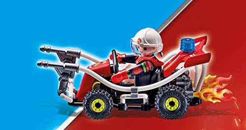 PLAYMOBIL Stuntshow 70554 Kart antincendio, Para niños de 4 a 10 años