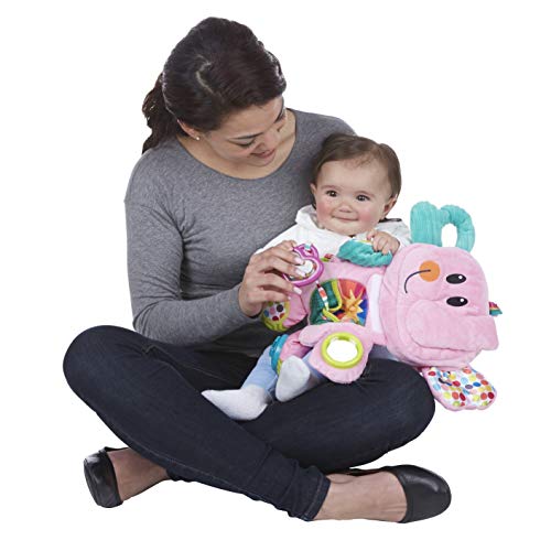 Playskool Fold 'n Go - Juguete de Peluche para bebés de 3 Meses en adelante, diseño de Elefante, Color Rosa