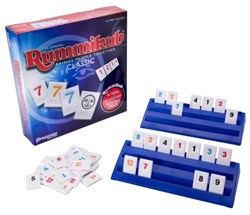 PRESSMAN - The Original Rummikub Fast Moving Rummy Tile - 1 Game