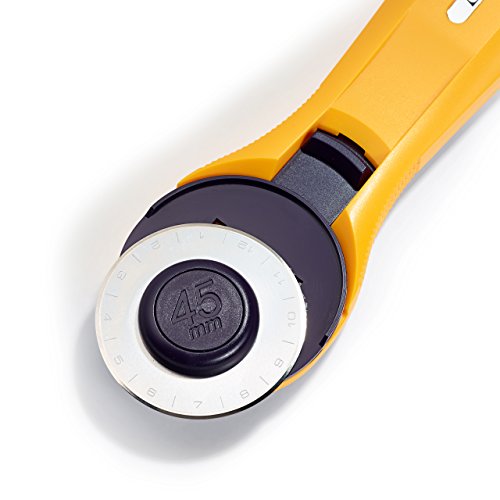 Prym 611379 Maxi Easy - Cortador circular (45 mm, acero inoxidable), color amarillo