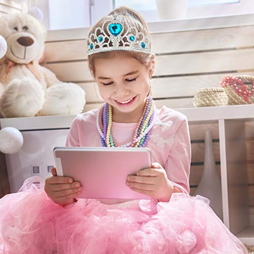 QIMEI-SHOP Niños Princesa Tiara 8 Piezas Corona Conjunto Dress up Accesorios para Niñas Cumpleaños Fiesta