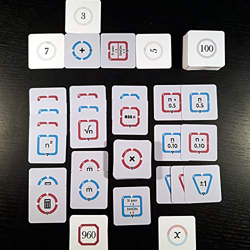 Radical-X / Nuevo juego cálculo matemático, juego de mesa de lógica (regalo inteligente, juego de cartas para adolescentes, adultos y personas mayores)