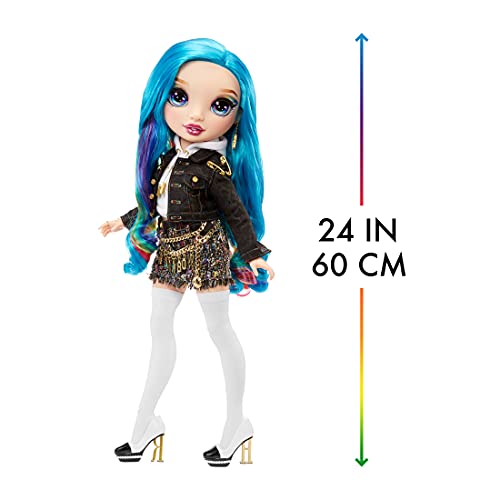 Rainbow High Muñeca grande - Juguete para niños - Muñeca de moda de edición especial de 60 cm - Pelo arcoíris multicolor de 35 cm y más de 25 accesorios - Edad: 6-12 años