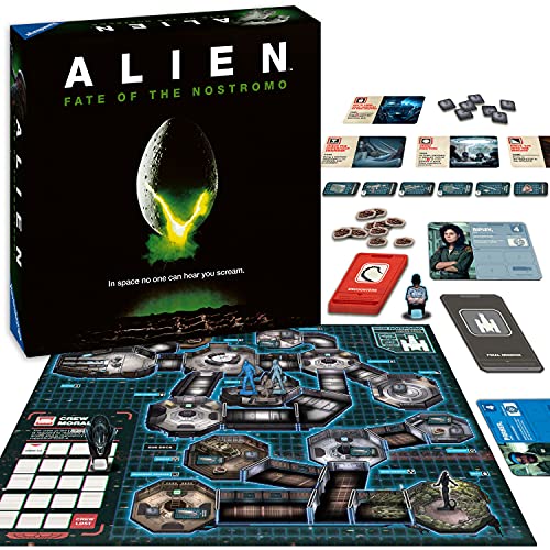 Ravensburger Alien: Destino del juego de mesa Nostromo para edades 10 & Arriba: un juego de suspenso de estrategia cooperativa