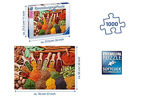 Ravensburger Puzzle 1000 Piezas, Colores y Sabores, Colección Fotos y Paisajes, Puzzle para Adultos, Rompecabezas Ravensburger [Exclusivo en Amazon]