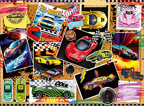 Ravensburger Puzzle, Carreras de coches, Puzzle 100 Piezas XXL, Puzzles para Niños, Edad Recomendada 6+, Rompecabeza de Calidad