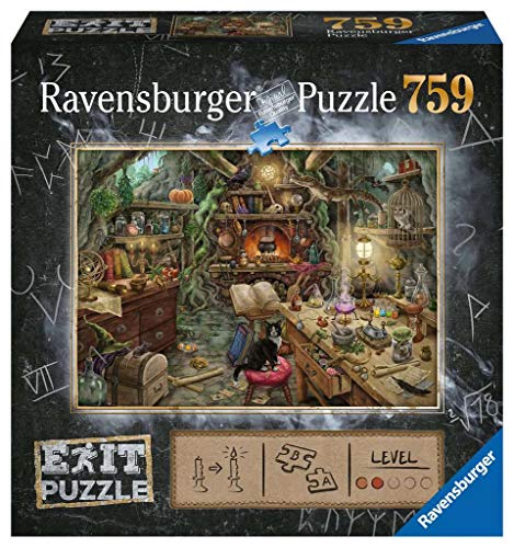 RAVENSBURGER PUZZLE- Puzle de 759 Piezas de Cocina de Bruja Puzzle, Individual, Multicolor (19952)