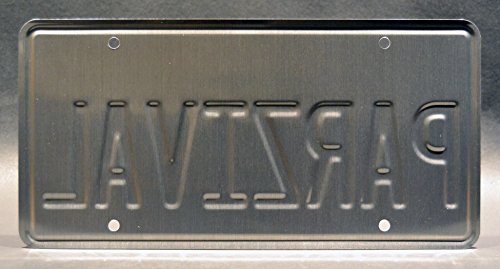 Ready Player One | PARZIVAL | Metal Stamped License Plate