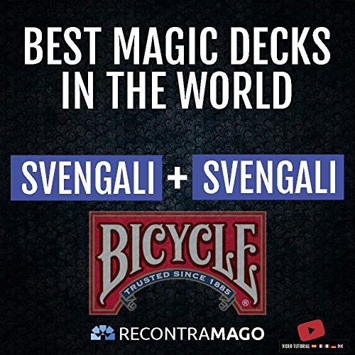 RecontraMago Magia Bicycle - Las Top Barajas Mágicas del Mundo Ahora en Cartas Bicycle - Trucos de Magia para niños y Adultos (SVENGALI + SVENGALI)