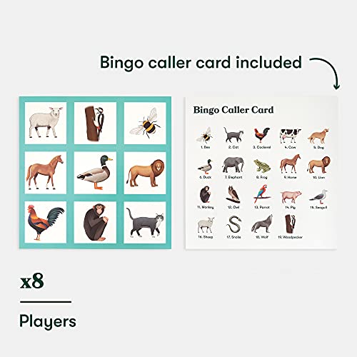 Relish Animal Bingo Game - Actividades de Alzheimer y demencia, juegos y productos para ancianos/personas mayores