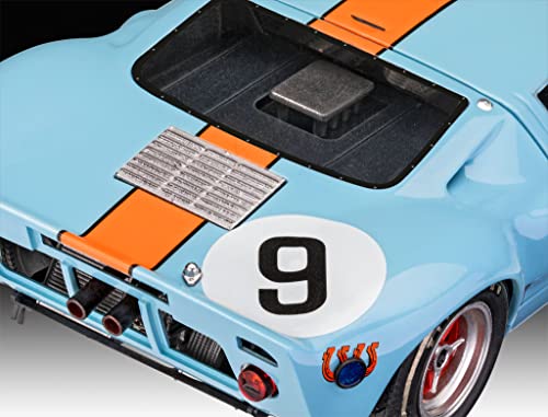 Revell 07696 Vell Ford GT 40 Le Mans 1968 Limited Edition-Kit de Modelado (Escala 1:24), Color sin barnizar