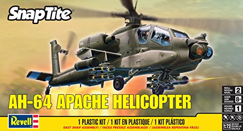 Revell-AH-64 Apache helicóptero, Escala 7:72 Kit de Modelos de plástico, Multicolor (11183)
