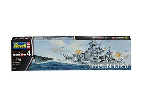 Revell Modelo para armar del Scharnhorstkit Modello, Escala 1:570 (5037) (05037), 40,6 cm de Largo