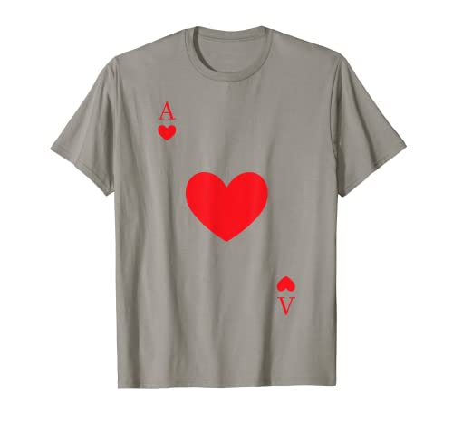 Rey de Corazones Cartas de Blackjack Pareja de Póker Camiseta