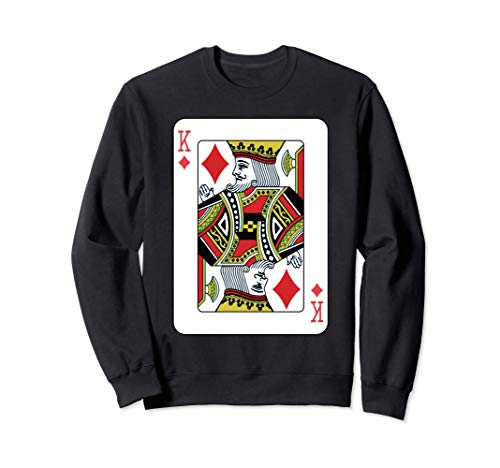 Rey de Diamantes Jugando al Póker de Cartas Sudadera
