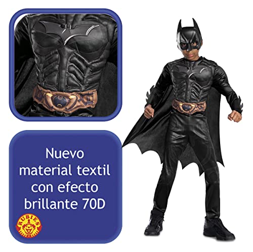 Rubies Batman- Disfraz infantil black line, talla T M 5-6 años (Rubie's 702362-M)